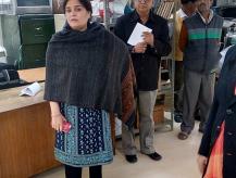Smt. Usha Sharma, Additional Secretary, DARPG took a round of inspection for cleanliness