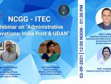 NCGG ITEC Webinar  India Post & UDAN